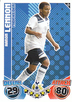 Aaron Lennon Tottenham Hotspur 2010/11 Topps Match Attax #283
